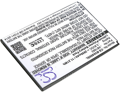 3.8V, 2950mAh, Li-Polymer Battery fits Blackview, A8 Max, 11.21Wh