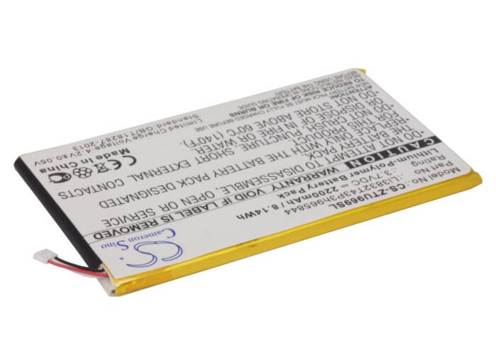 3.7V, 2200mAh, Li-Polymer Battery fits Zte, Grand Memo, Grand Memo N5l Lte, 8.14Wh