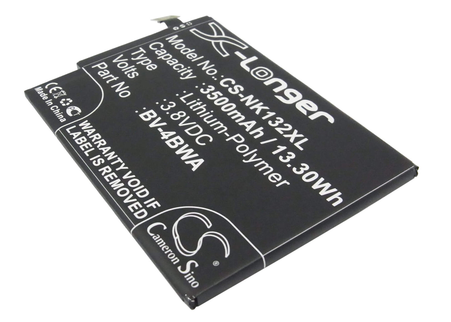 3.8V, 3500mAh, Li-Polymer Battery fits Nokia, Lumia 1320, 13.3Wh