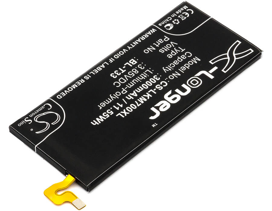 3.85V, 3000mAh, Li-Polymer Battery fits Lg, M700a, M700an, 11.55Wh