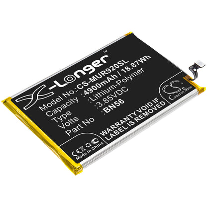 3.85V, 4900mAh, Li-Polymer Battery fits Redmi, 9a, 9c, 18.865Wh
