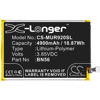 3.85V, 4900mAh, Li-Polymer Battery fits Poco, M2 Pro, 18.865Wh