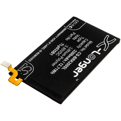3.85V, 3300mAh, Li-Polymer Battery fits Blackberry, Bbf100-1, Bbf100-2, 12.705Wh