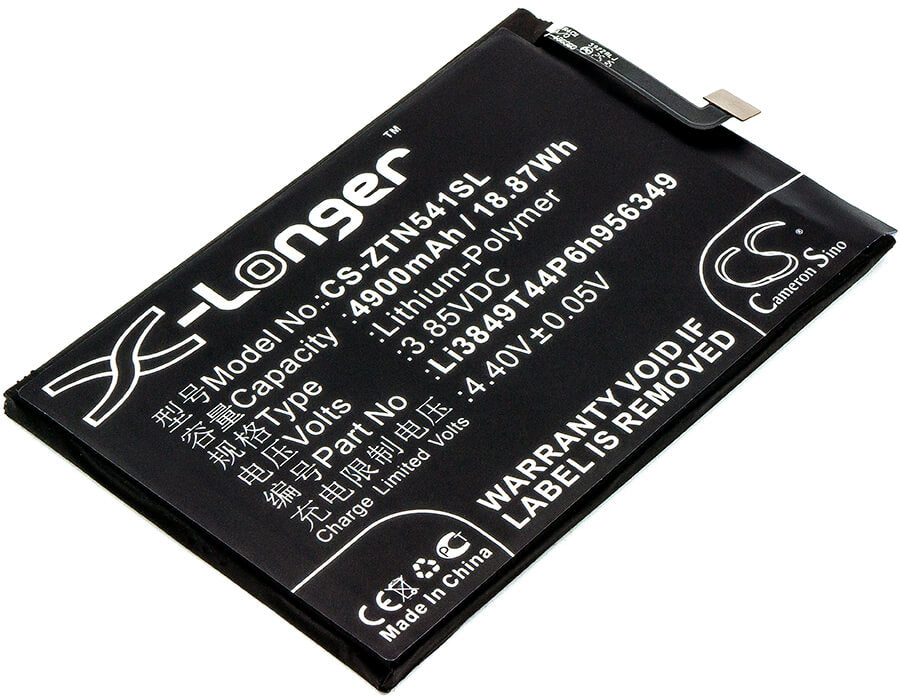 3.85V, 4900mAh, Li-Polymer Battery fits Nubia, N1, Nx541j, 18.865Wh