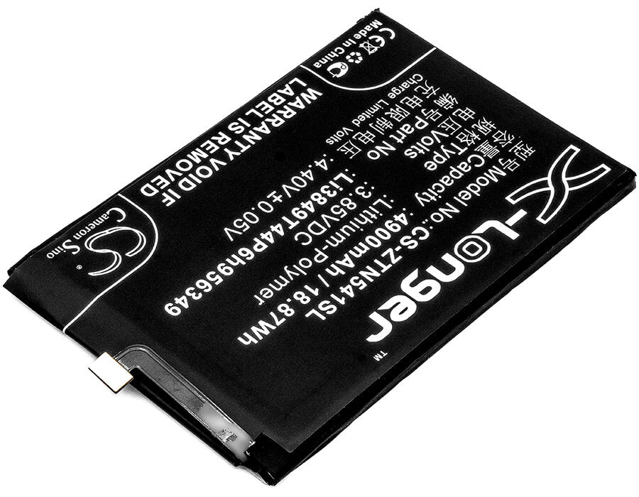 3.85V, 4900mAh, Li-Polymer Battery fits Nubia, N1, Nx541j, 18.865Wh