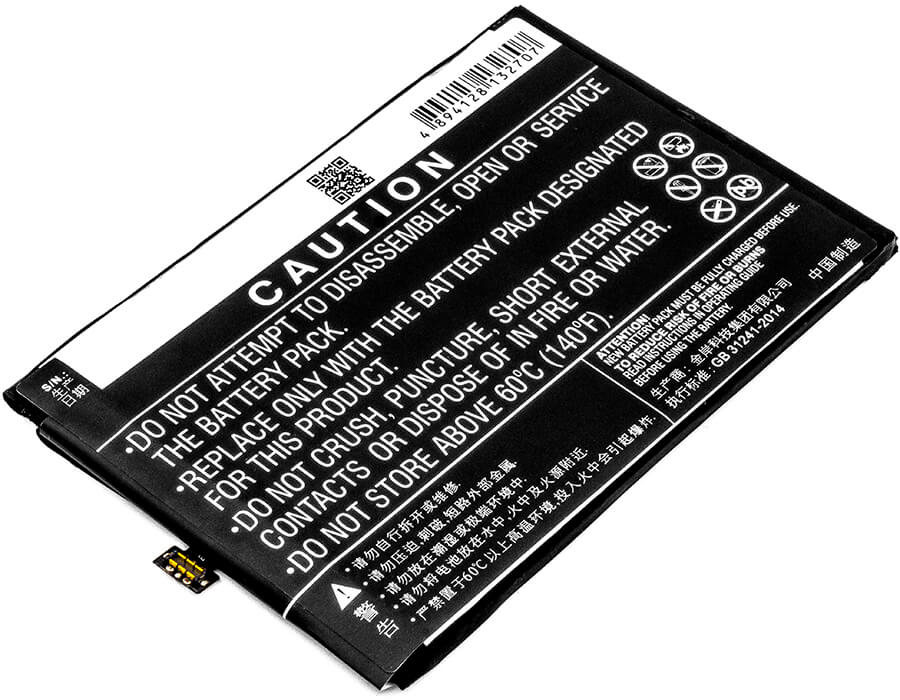 3.85V, 4900mAh, Li-Polymer Battery fits Zte, Nubia N1, Nx541j, 18.865Wh