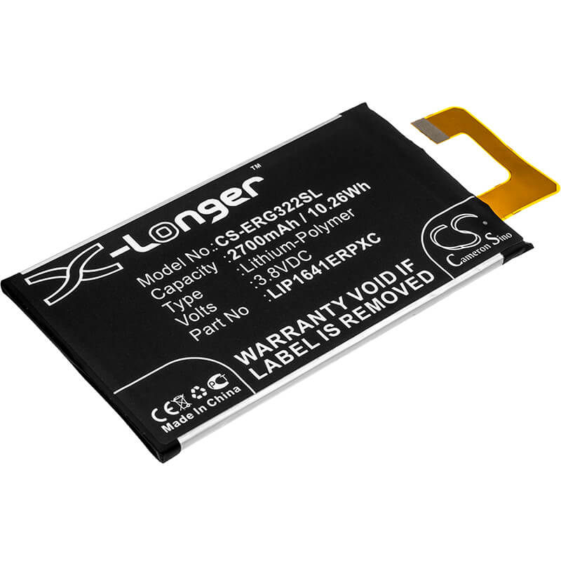3.8V, 2700mAh, Li-Polymer Battery fits Sony, G3212, G3221, 10.26Wh