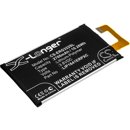 3.8V, 2700mAh, Li-Polymer Battery fits Sony, G3212, G3221, 10.26Wh