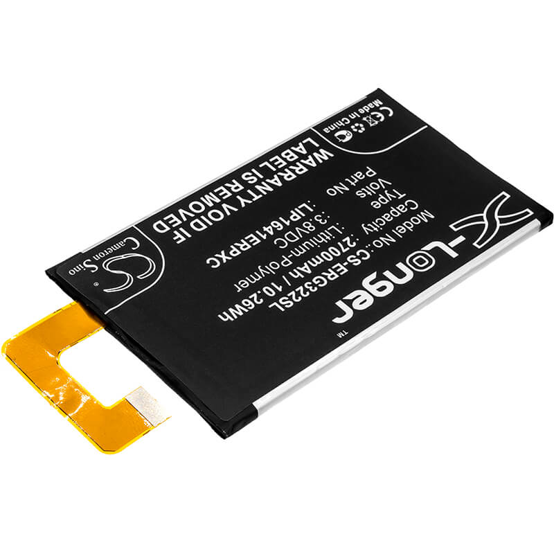 3.8V, 2700mAh, Li-Polymer Battery fits Sony, G3212, G3221, 10.26Wh