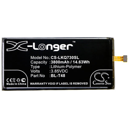 3.85V, 3800mAh, Li-Polymer Battery fits Lg, Lmq730am4, Lmq730am4a, 14.63Wh