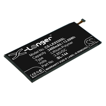 3.85V, 3400mAh, Li-Polymer Battery fits Lg, K50 Lm-x520hm, L722dl, 13.09Wh