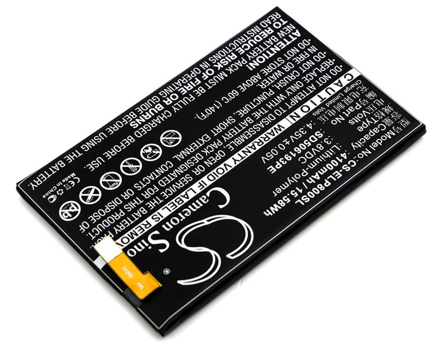3.8V, 4100mAh, Li-Polymer Battery fits Elephone, P8000, 15.58Wh