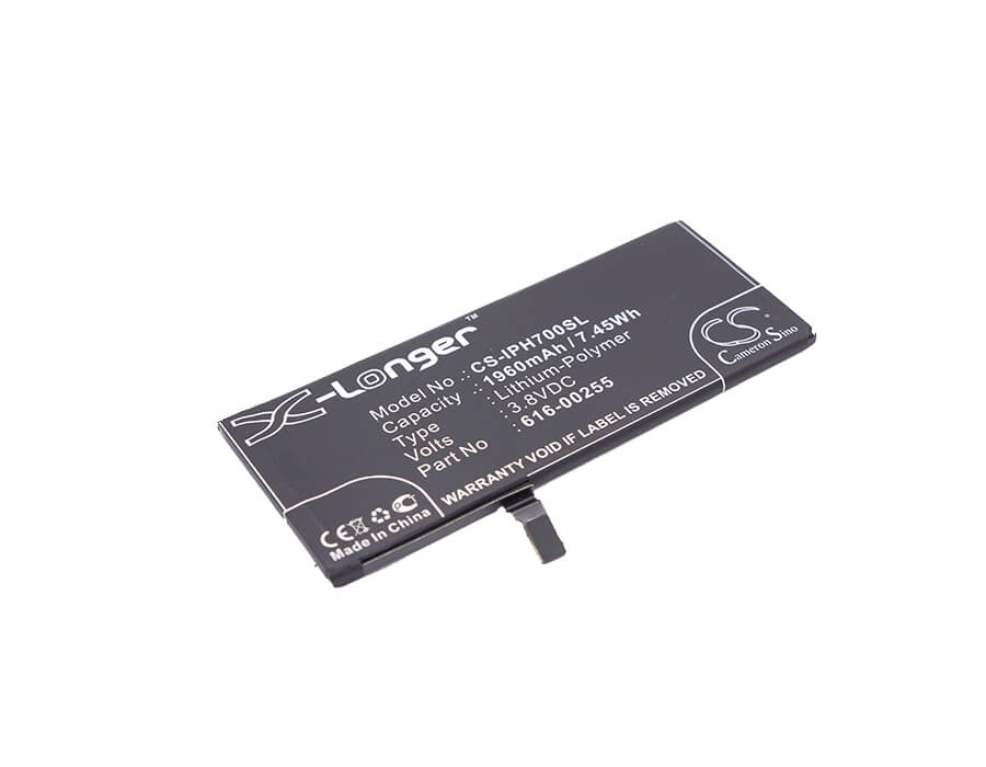 3.8V, 1960mAh, Li-Polymer Battery fits Apple, A1660, A1778, 7.448Wh