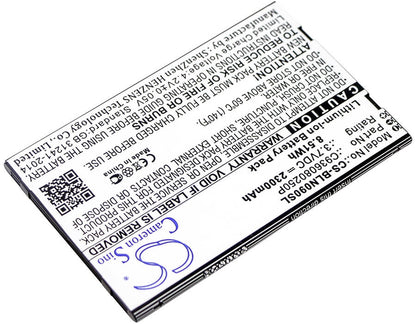 3.7V, 2300mAh, Li-ion Battery fits Blu, N090u, Neo X Plus, 8.51Wh