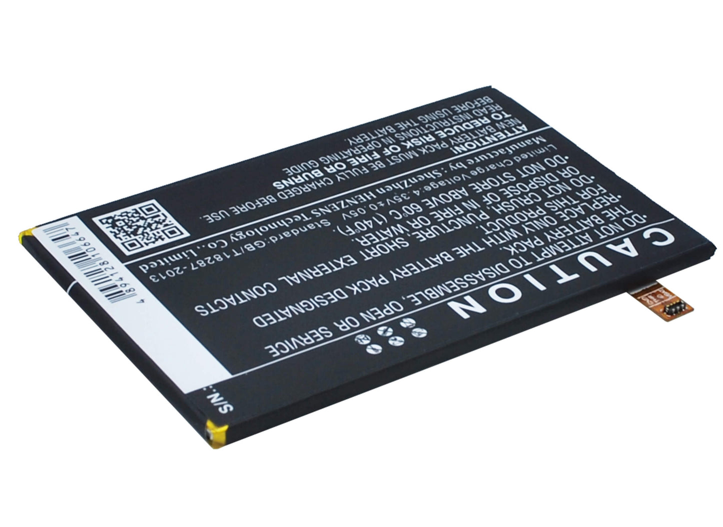 3.8V, 2500mAh, Li-Polymer Battery fits Blackberry, Classic, Classic 4g, 9.5Wh