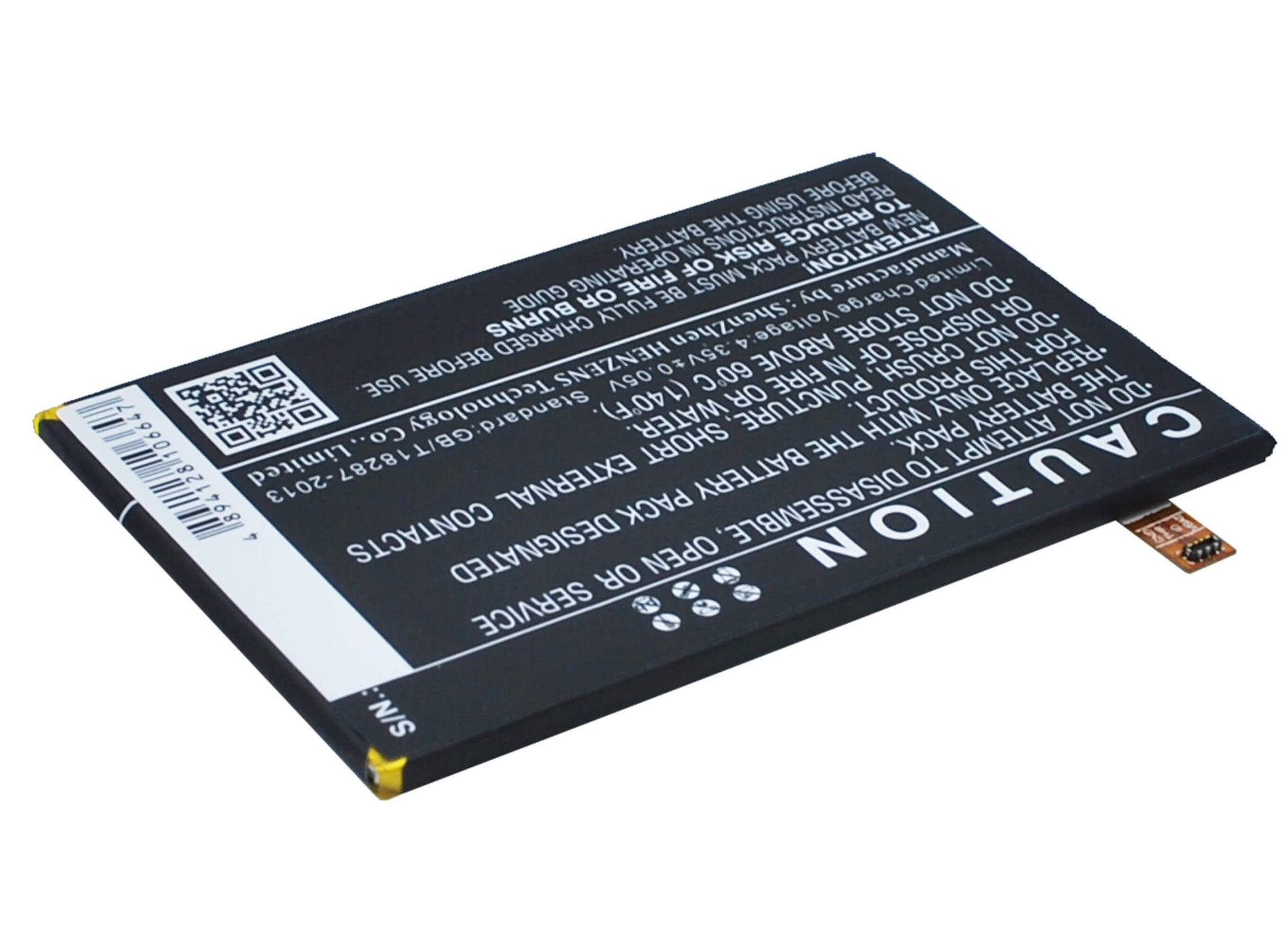 3.8V, 2500mAh, Li-Polymer Battery fits Blackberry, Classic, Classic 4g, 9.5Wh