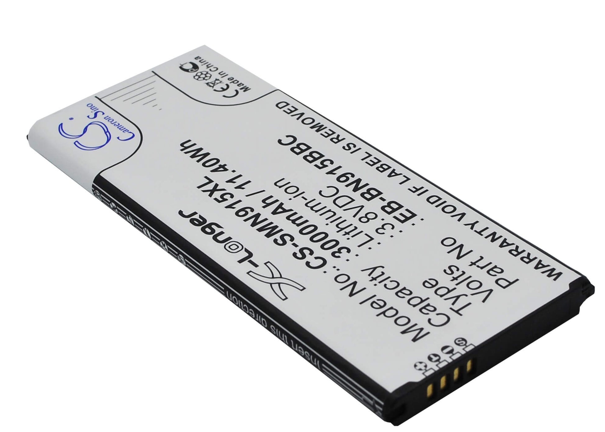 CS-SMN915XL, Mobile, Smartphone 3.8V, 3000mAh, Li-ion Battery fits Samsung, Galaxy Note Edge, Note Edge 4g, 11.4Wh