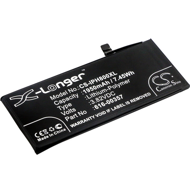 3.82V, 1950mAh, Li-Polymer Battery fits Apple, A1863, Iphone 8, 7.449Wh