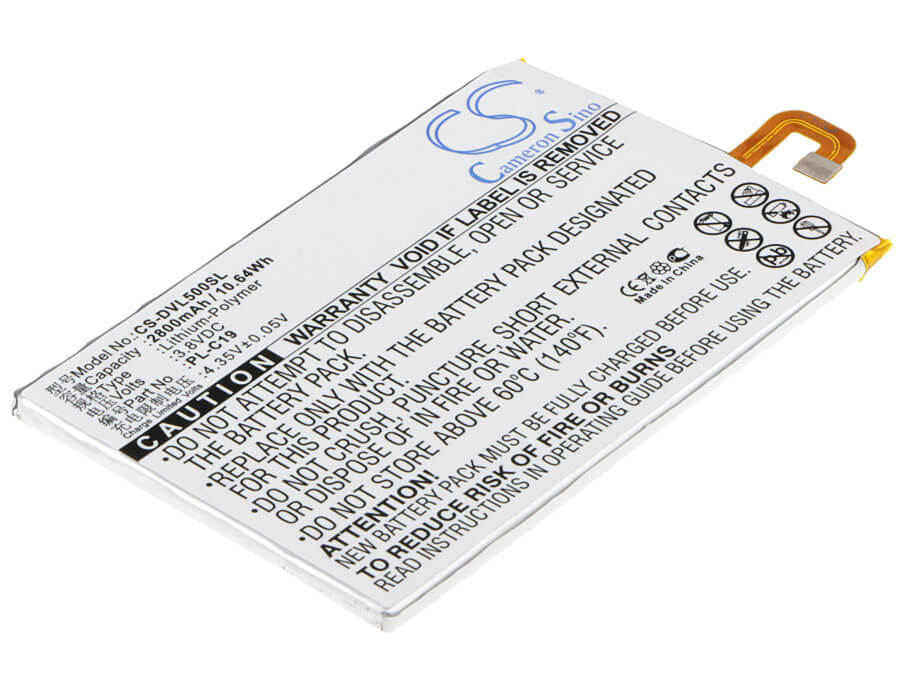 3.8V, 2800mAh, Li-Polymer Battery fits Doov, L15, L5 Plus, 10.64Wh