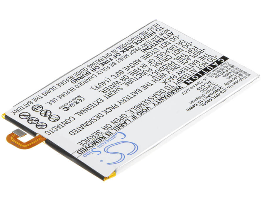 3.8V, 2800mAh, Li-Polymer Battery fits Doov, L15, L5 Plus, 10.64Wh