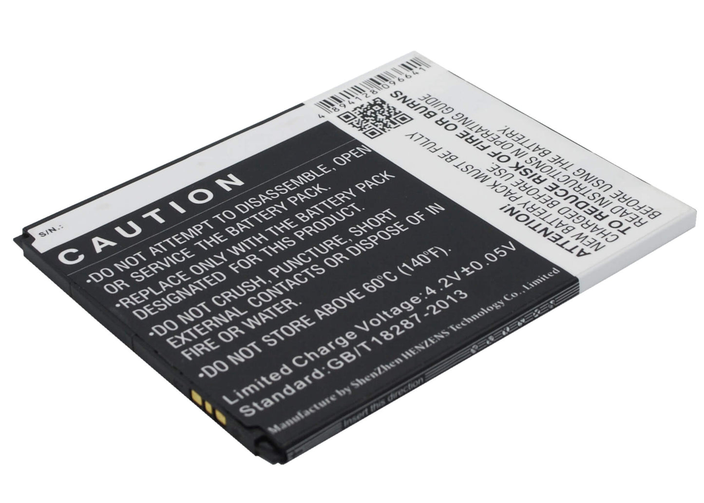 3.7V, 2600mAh, Li-Polymer Battery fits Kazam, Trooper 2 X6.0, Trooper 6.0, 9.62Wh