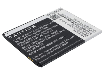 3.7V, 2600mAh, Li-Polymer Battery fits Kazam, Trooper 2 X6.0, Trooper 6.0, 9.62Wh