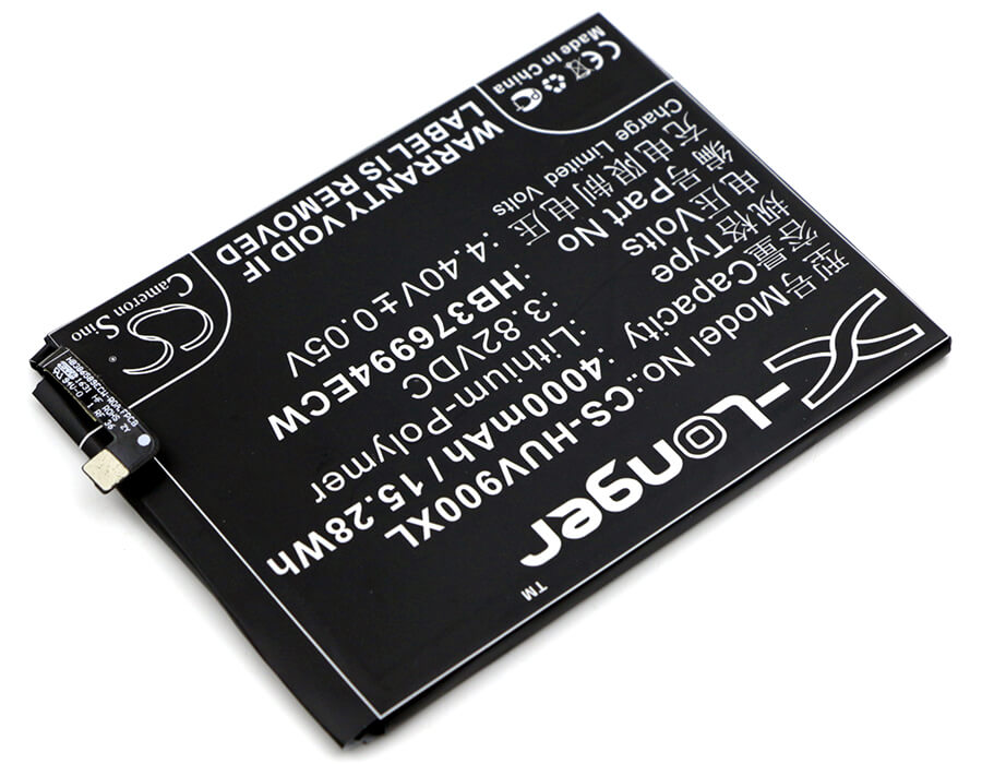 3.82V, 4000mAh, Li-Polymer Battery fits Huawei, Duk-al20, Duk-l09, 15.28Wh