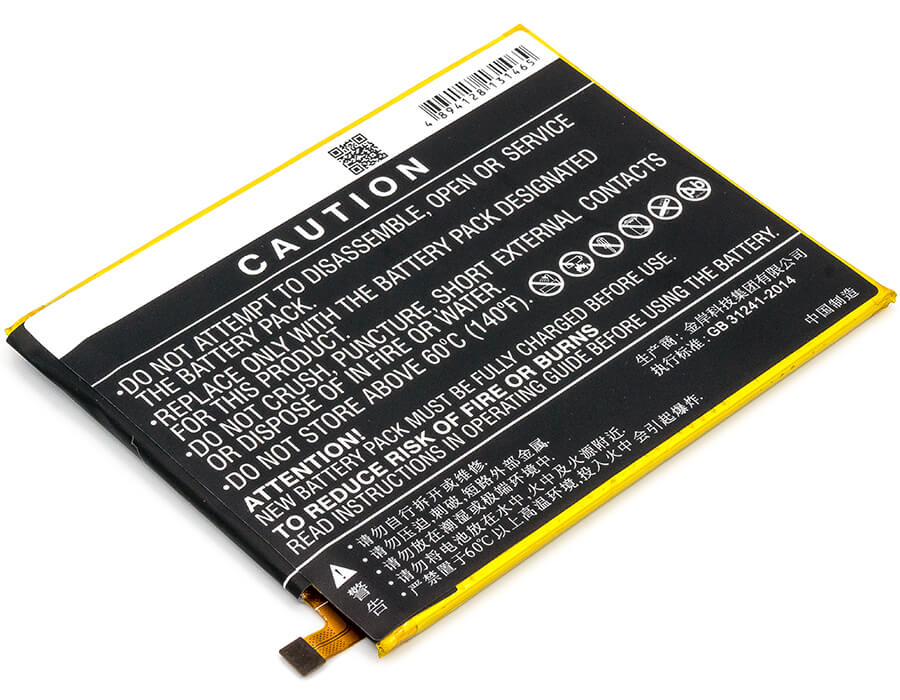3.85V, 4050mAh, Li-Polymer Battery fits Zte, Blade Z Max, Z982, 15.5925Wh