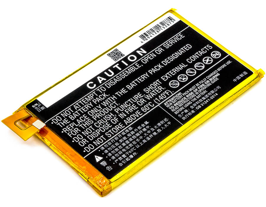 3.85V, 4900mAh, Li-Polymer Battery fits Zte, Blade A2 Plus, Blade A2 Plus Dual Sim Td-lte, 18.865Wh