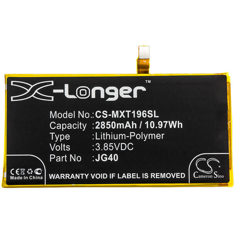 3.85V, 2850mAh, Li-Polymer Battery fits Motorola, Moto G7 Plus, Moto G7 Plus Dual Sim, 10.9725Wh