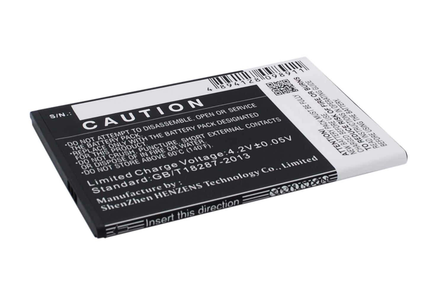 3.7V, 2600mAh, Li-ion Battery fits Mobistel, Cynus T7, Mt-600s, 9.62Wh