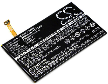 3.85V, 2800mAh, Li-Polymer Battery fits Meitu, M6, M6s, 10.78Wh