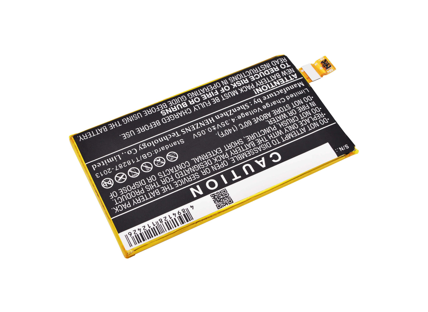 3.8V, 2600mAh, Li-Polymer Battery fits Sony, E5803, E5823, 9.88Wh