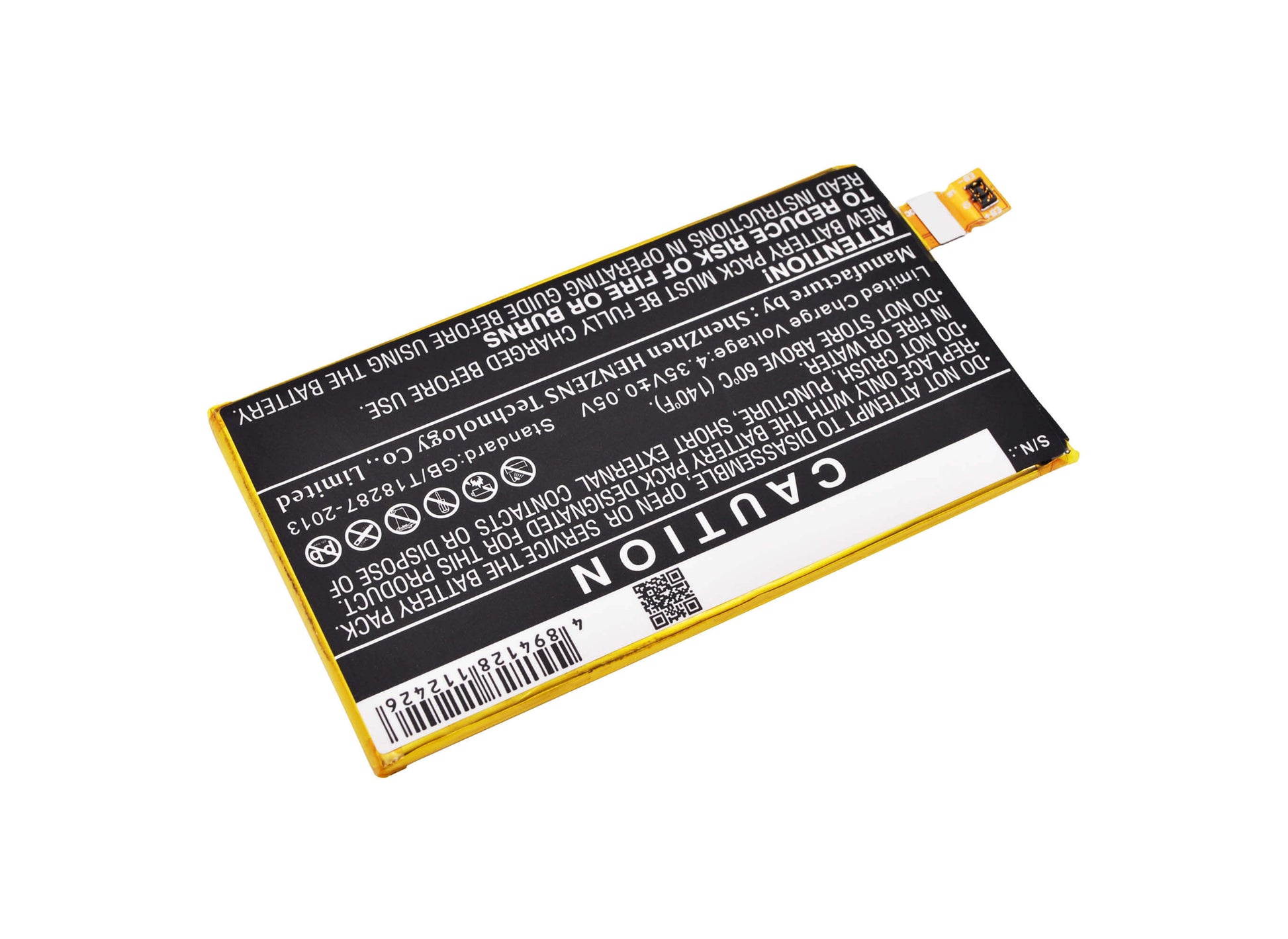 3.8V, 2600mAh, Li-Polymer Battery fits Sony, E5803, E5823, 9.88Wh