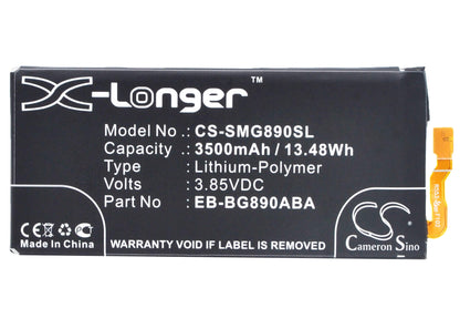 3.85V, 3500mAh, Li-Polymer Battery fits Samsung, Galaxy S6 Active, Galaxy S6 Active Lte-a, 13.475Wh