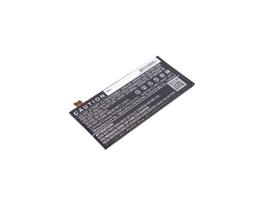 3.8V, 2500mAh, Li-Polymer Battery fits Alcatel, One Touch Allure, One Touch Fierce 4, 9.5Wh