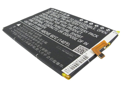 3.8V, 2800mAh, Li-Polymer Battery fits Coolpad, 9190l, 9190l-c00, 10.64Wh