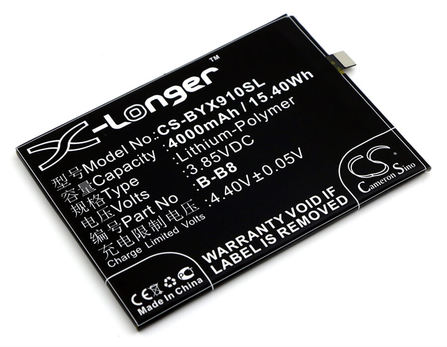 3.85V, 4000mAh, Li-Polymer Battery fits Vivo, X9 Plus, X9 Plus Dual Sim, 15.4Wh