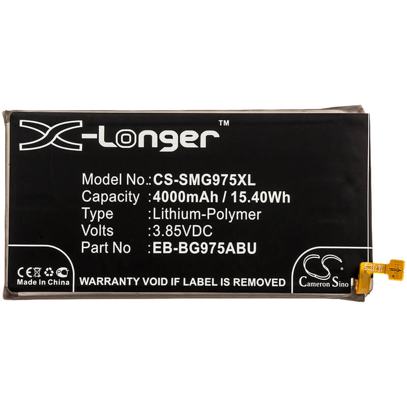 3.85V, 4000mAh, Li-Polymer Battery fits Samsung, Galaxy S10 Plus, Galaxy S10+, 15.4Wh