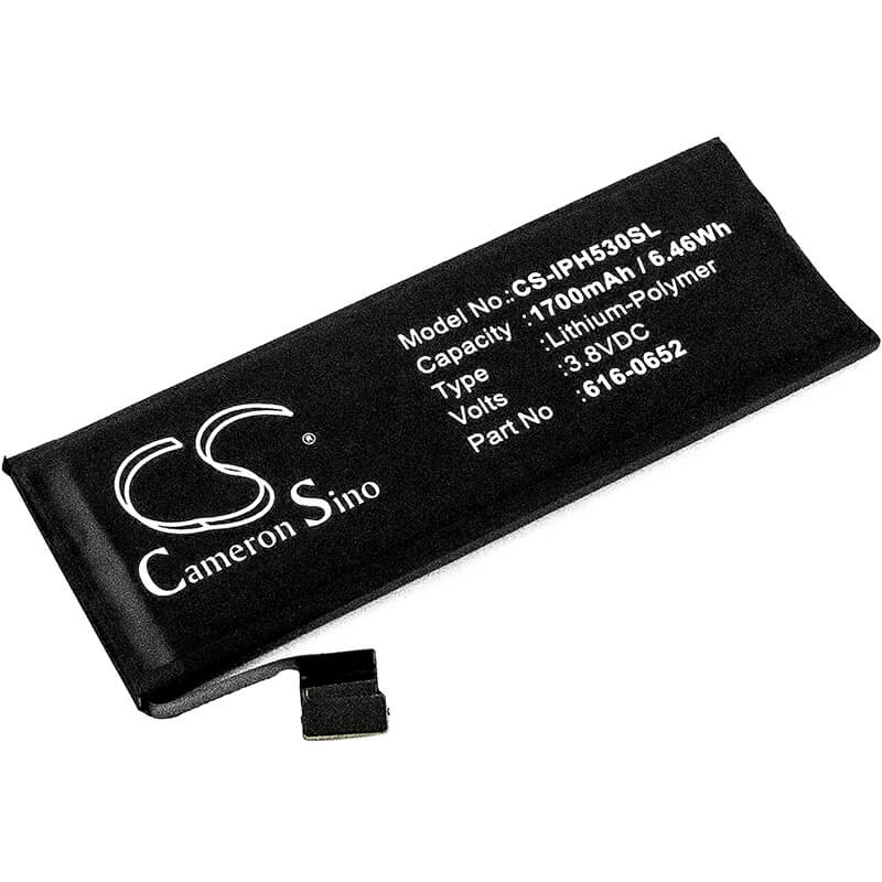 3.8V, 1700mAh, Li-Polymer Battery fits Apple, A1234, A1457, 6.46Wh