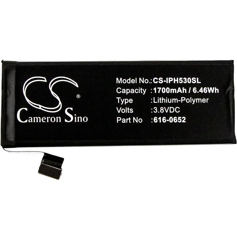 3.8V, 1700mAh, Li-Polymer Battery fits Apple, A1234, A1457, 6.46Wh