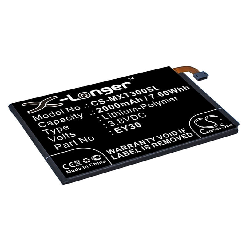 3.8V, 2000mAh, Li-Polymer Battery fits Motorola, Moto X 2nd 2015, Moto X 3605, 7.6Wh