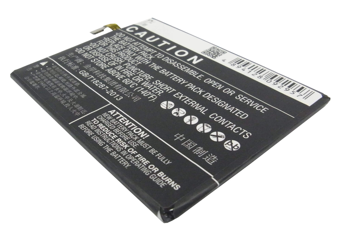 3.8V, 3740mAh, Li-Polymer Battery fits Oppo, N1, N1t, 14.212Wh