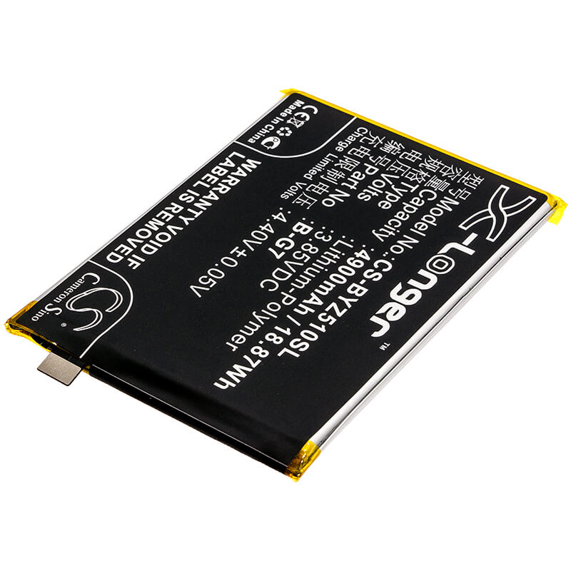 3.85V, 4900mAh, Li-Polymer Battery fits Vivo, 1951, V1911a, 18.865Wh