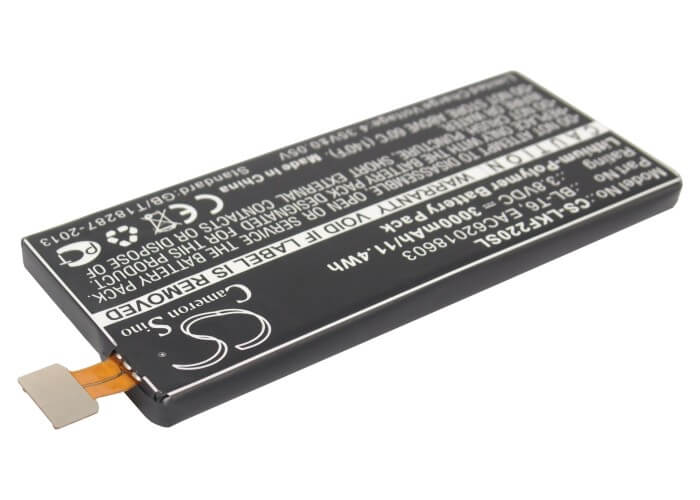 3.8V, 3000mAh, Li-Polymer Battery fits Lg, F220, F220k, 11.4Wh