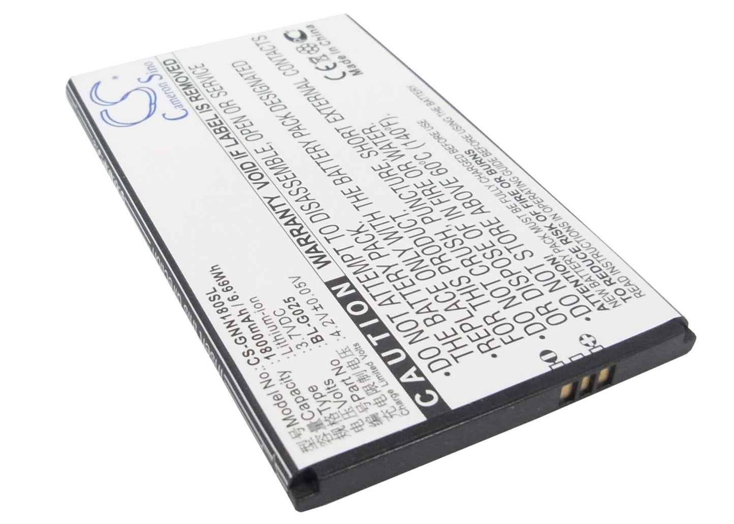 3.7V, 1800mAh, Li-ion Battery fits Fly, Iq440, Iq440 Energie, 6.66Wh