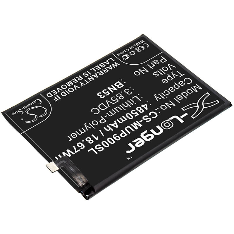 3.85V, 4850mAh, Li-Polymer Battery fits Redmi, M2003j6b1i, M2003j6b2g, 18.6725Wh
