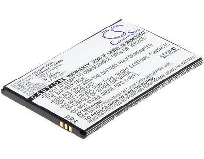 3.7V, 2150mAh, Li-Polymer Battery fits Gionee, T1, Tianjian T1, 7.955Wh
