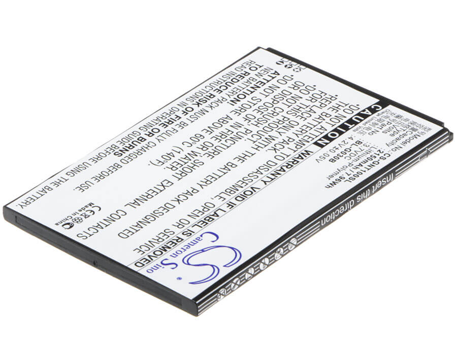3.7V, 2150mAh, Li-Polymer Battery fits Gionee, T1, Tianjian T1, 7.955Wh