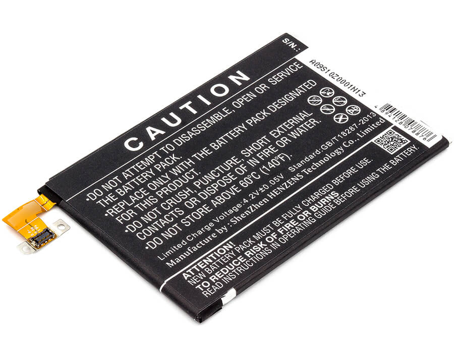 3.7V, 2300mAh, Li-Polymer Battery fits Htc, 6500lvw, 801e, 8.51Wh